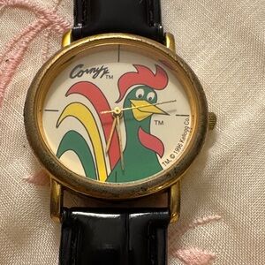 Corny Rooster Collectible Watch - Green/Red/Yellow